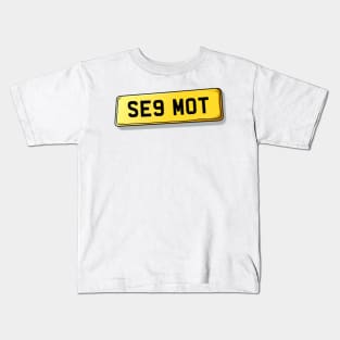 SE9 MOT Mottingham Number Plate Kids T-Shirt